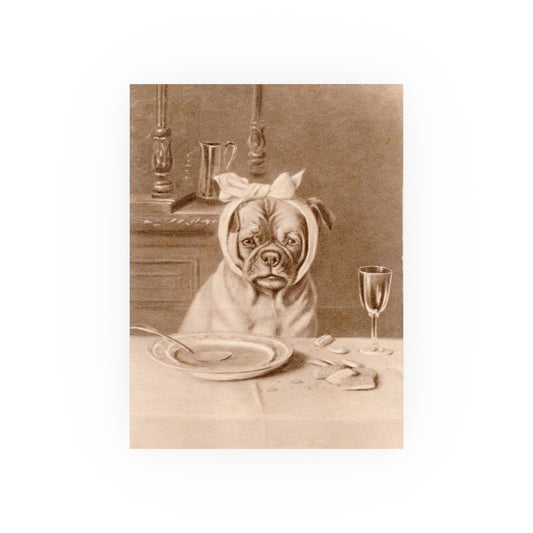 Poster - Sad Dog with a Toothache Trade Card
