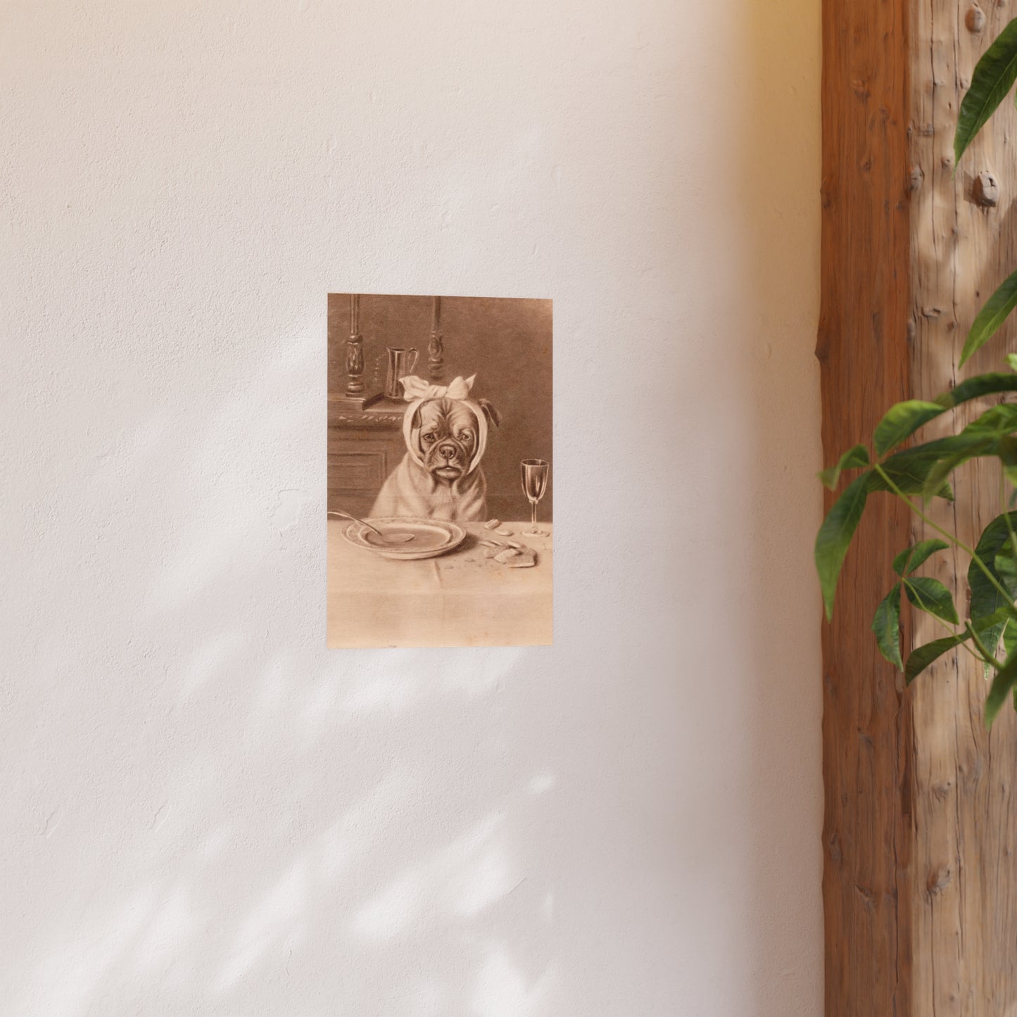Poster - Sad Dog with a Toothache Trade Card