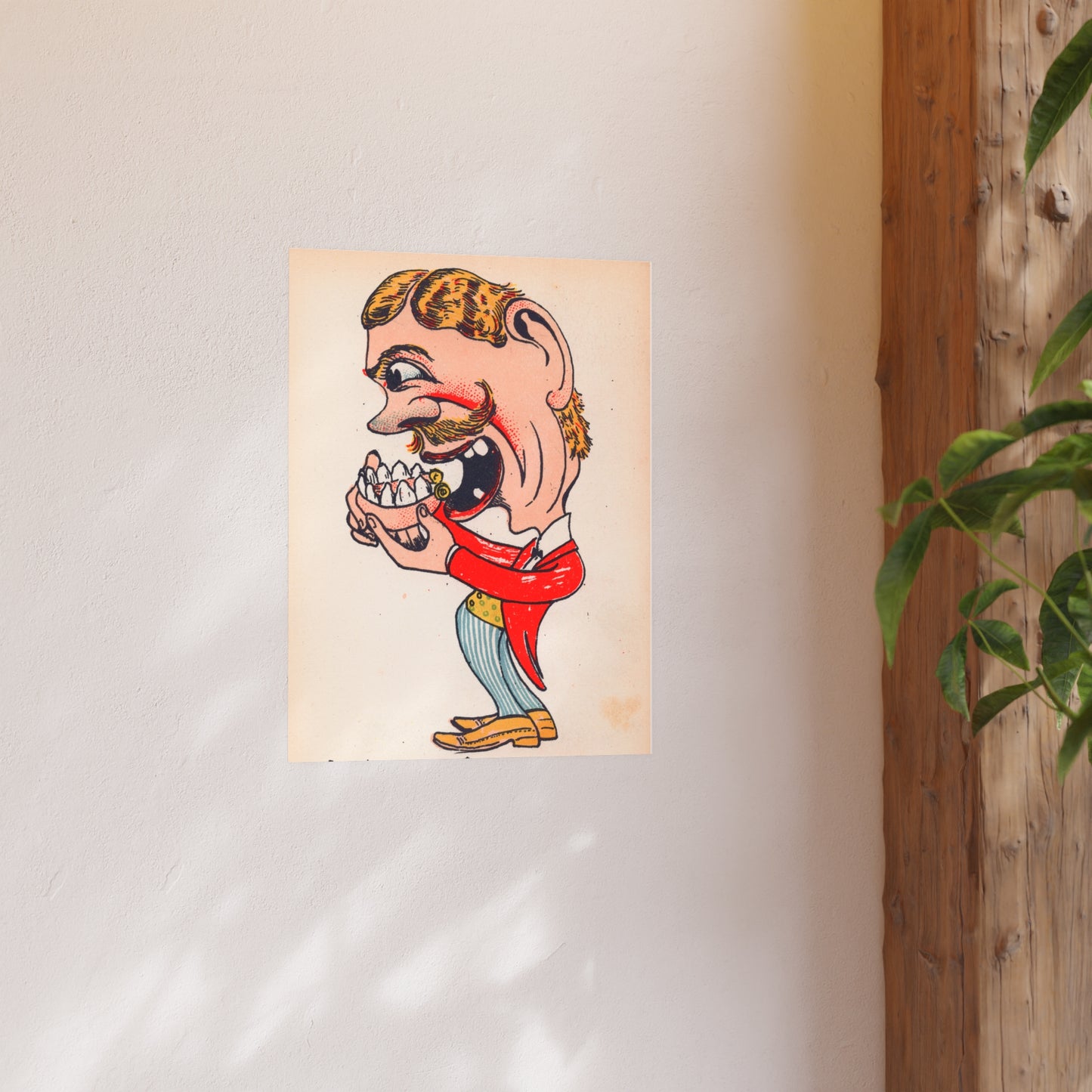 Poster - Vintage Paris Denture Postcard