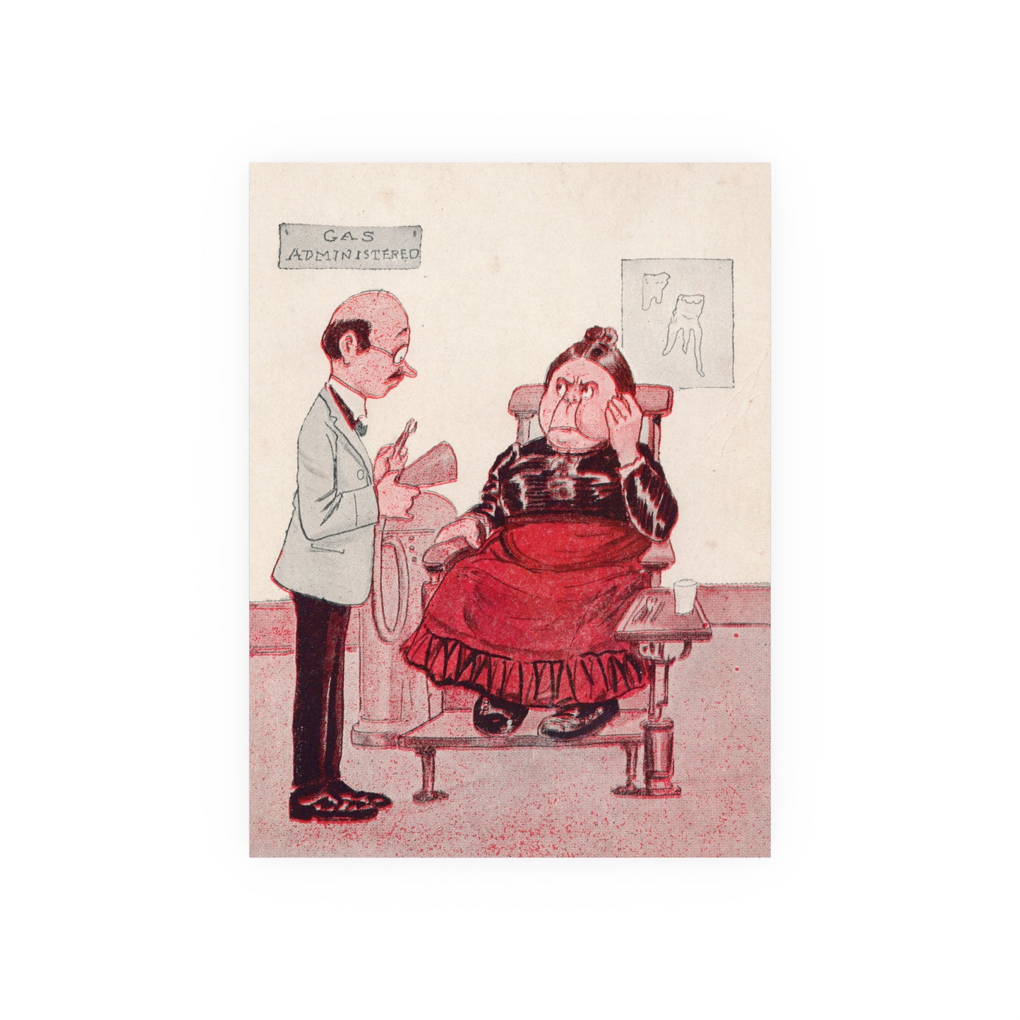 Poster - Gas Administered Dental Trade Postcard