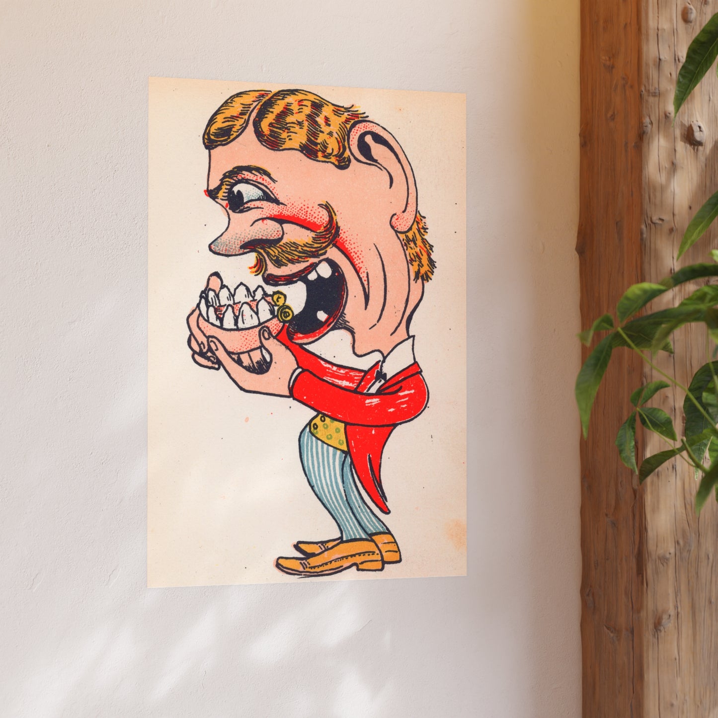Poster - Vintage Paris Denture Postcard