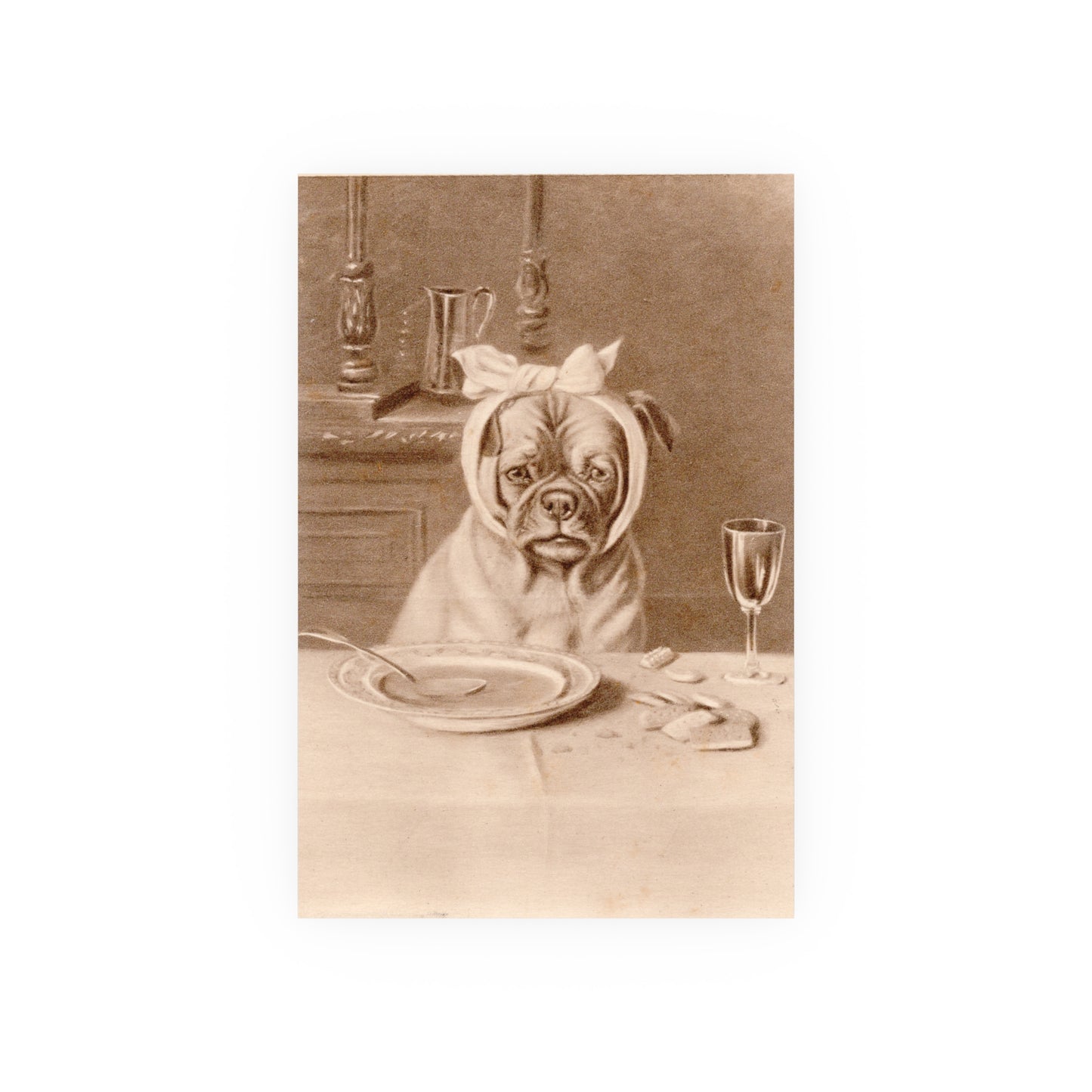 Poster - Sad Dog with a Toothache Trade Card