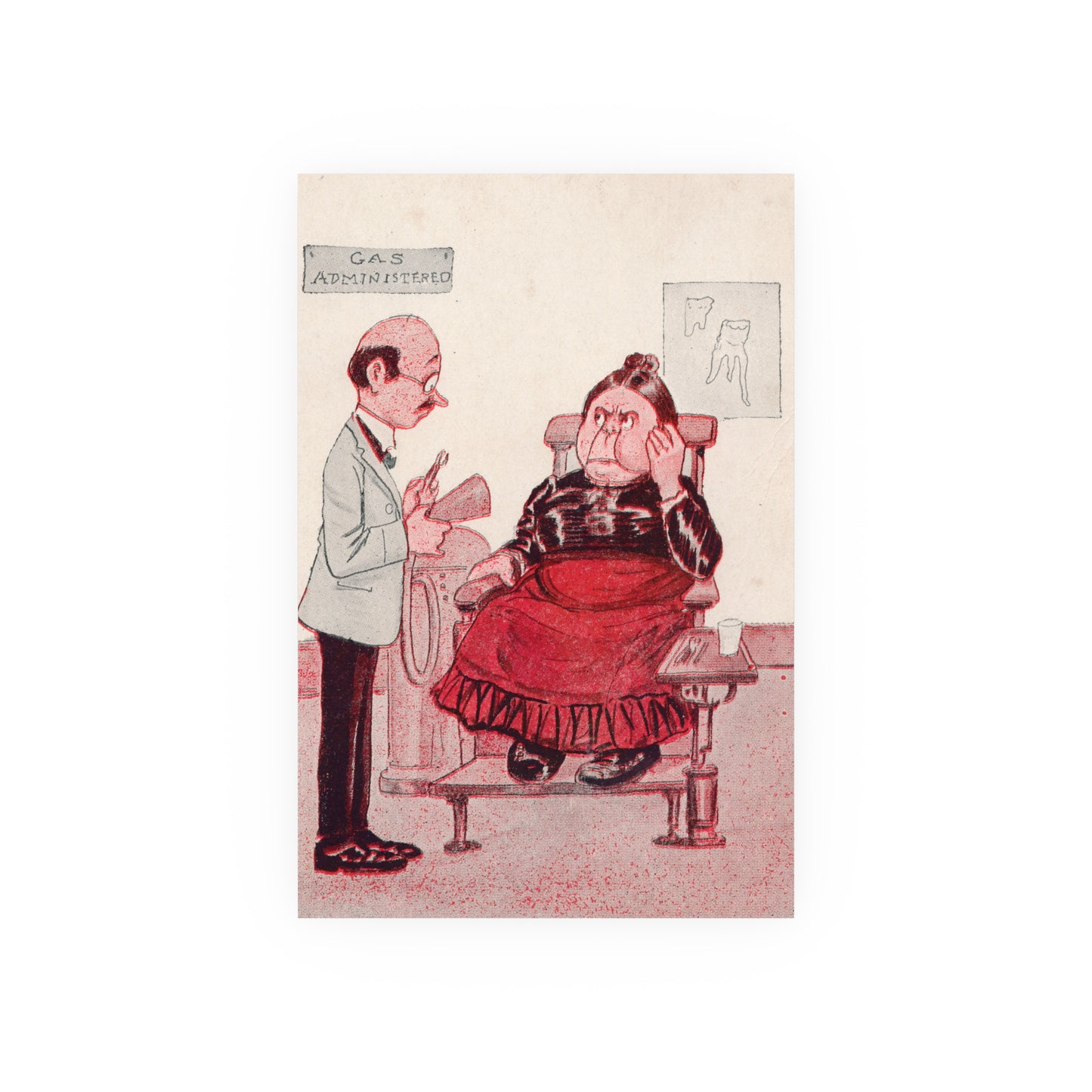 Poster - Gas Administered Dental Trade Postcard