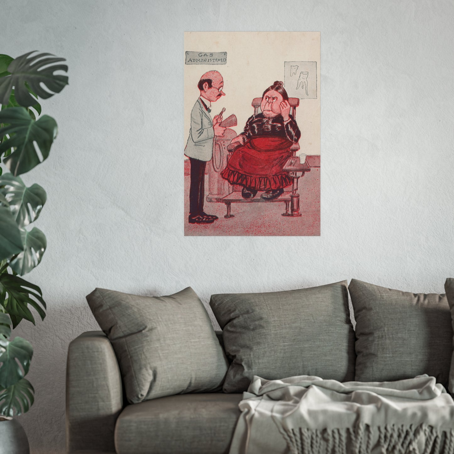 Poster - Gas Administered Dental Trade Postcard