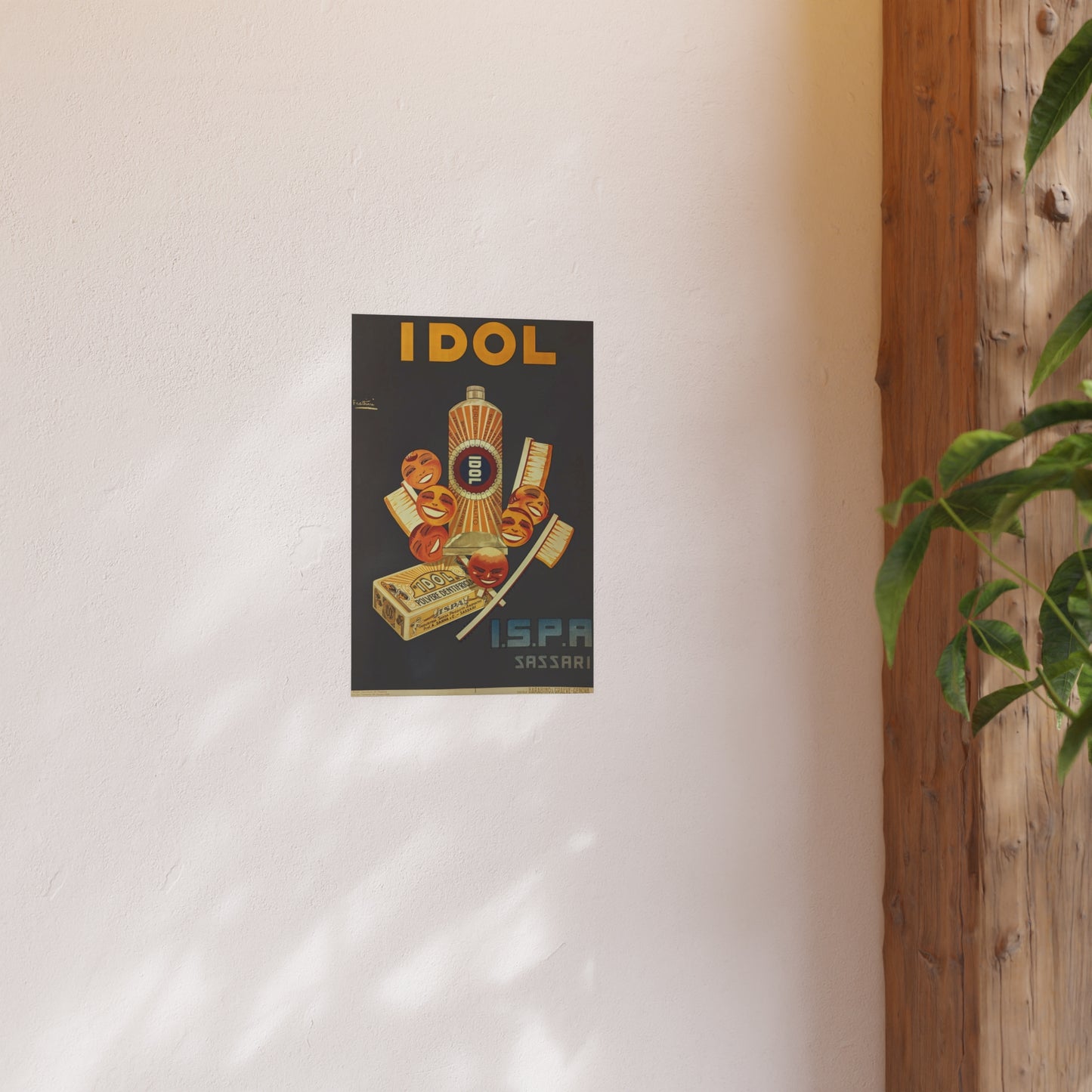 Poster - Vintage IDOL Toothpaste Advertisement