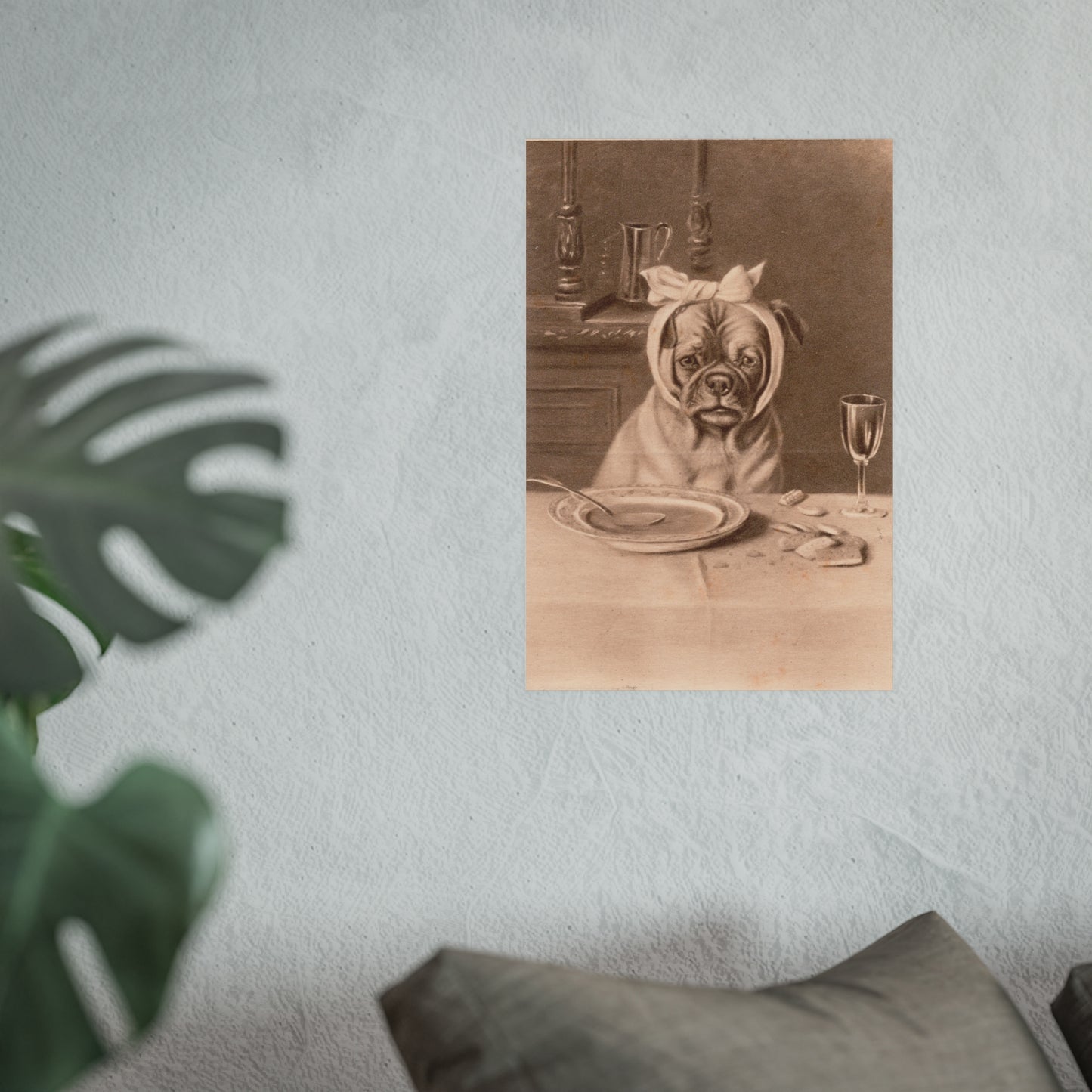 Poster - Sad Dog with a Toothache Trade Card