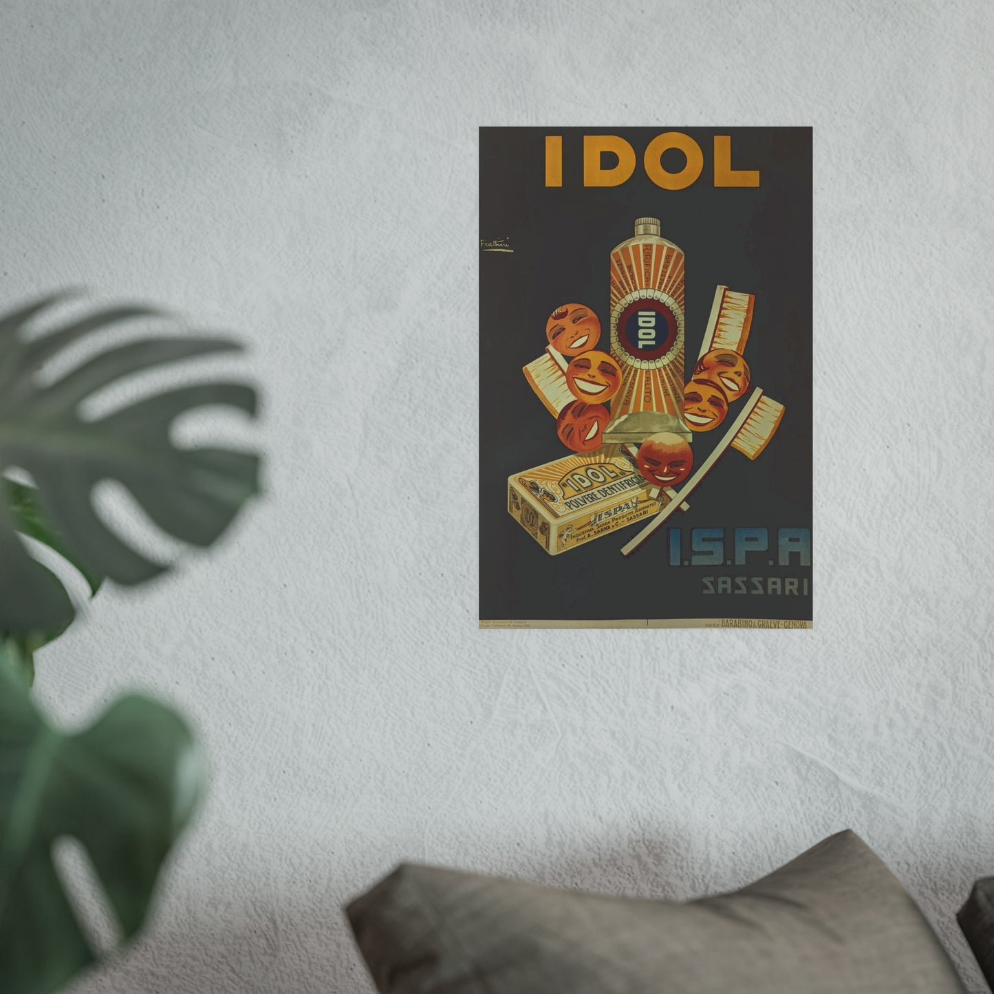 Poster - Vintage IDOL Toothpaste Advertisement
