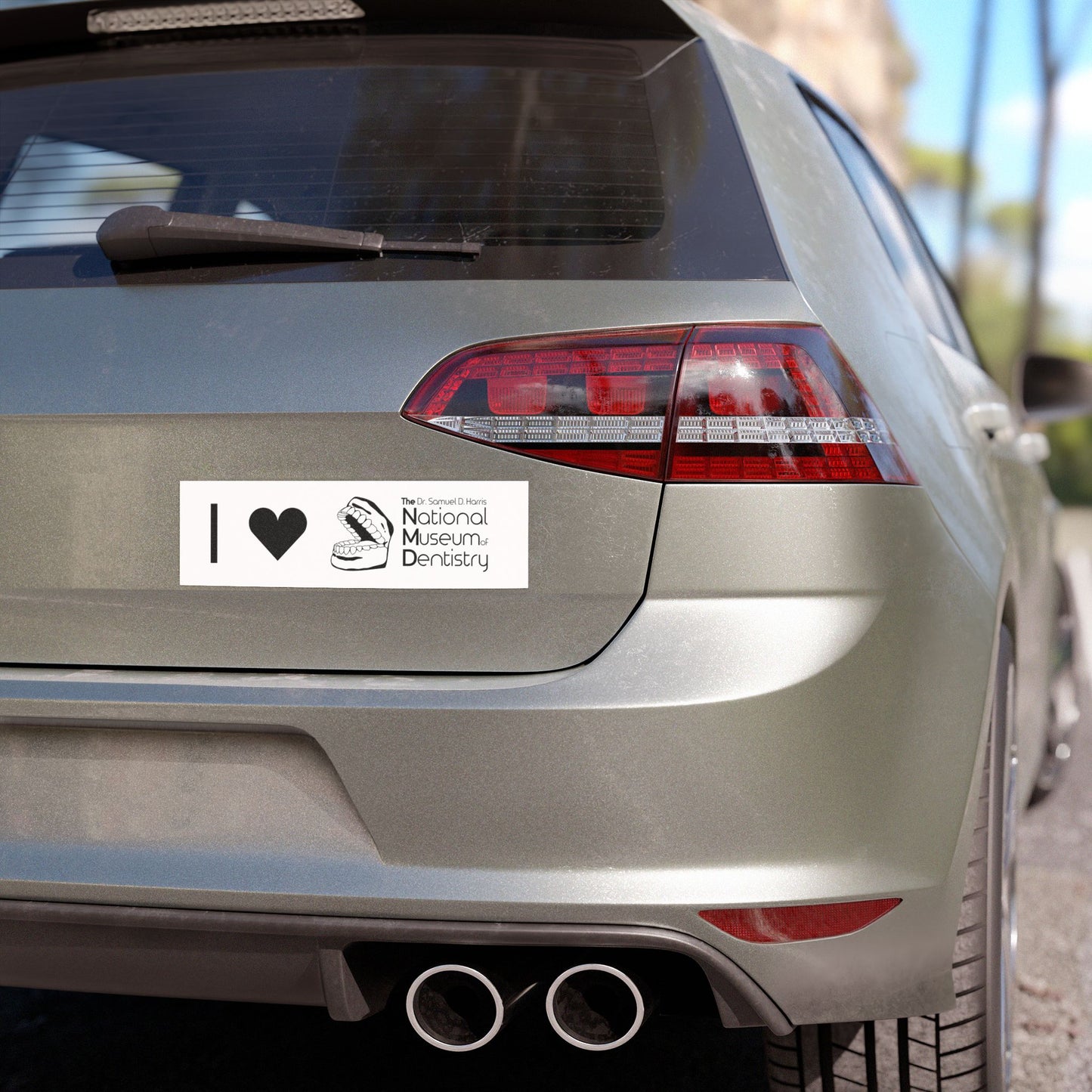 I ♡ The National Museum of Dentistry White Car Magnet