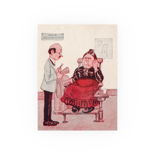 Poster - Gas Administered Dental Trade Postcard