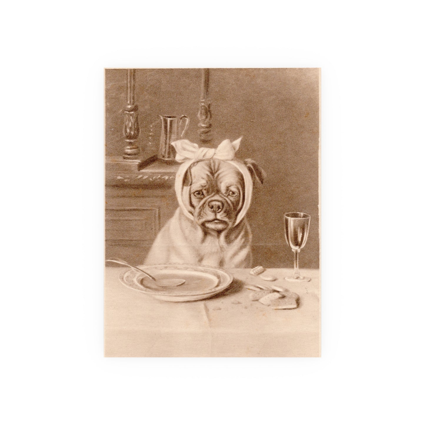 Poster - Sad Dog with a Toothache Trade Card