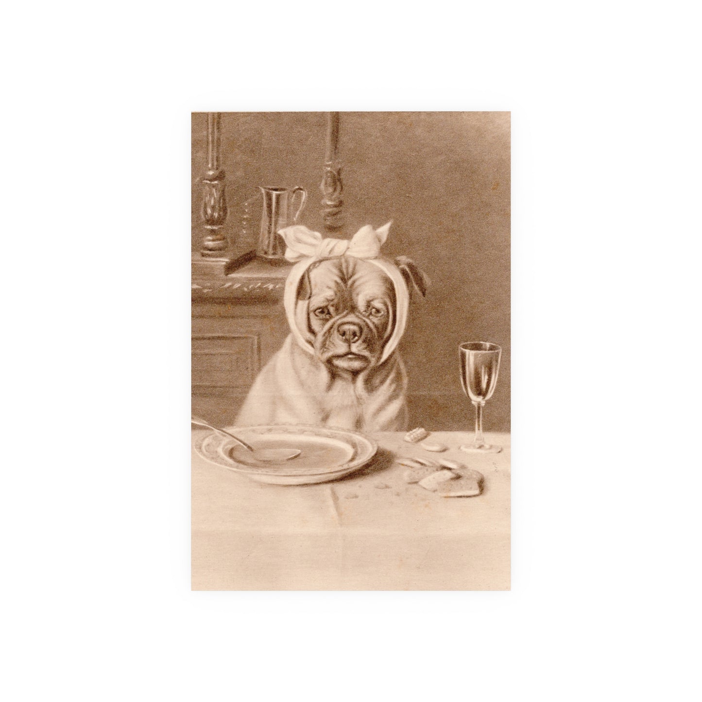Poster - Sad Dog with a Toothache Trade Card