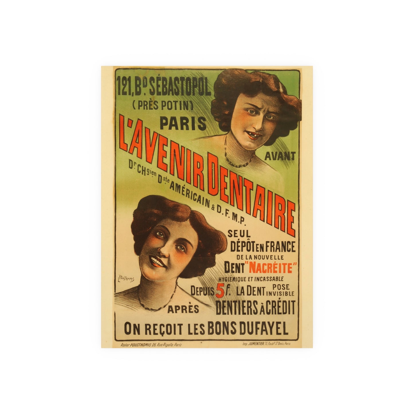Poster - French L'avenir Dentaire Advertisement