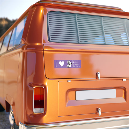 I ♡ The National Museum of Dentistry Lilac Bumper Sticker