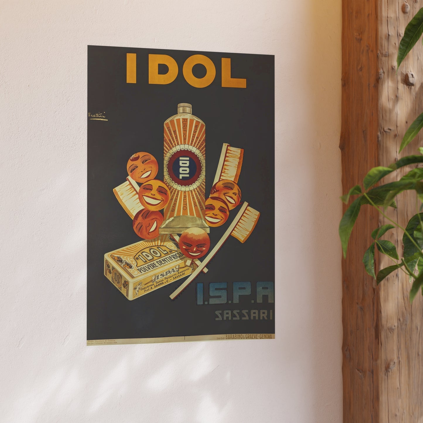 Poster - Vintage IDOL Toothpaste Advertisement