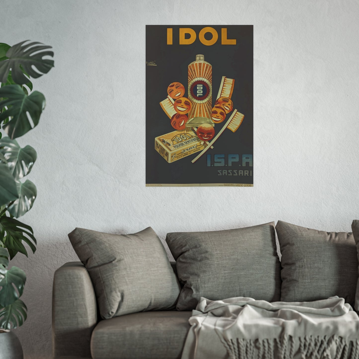 Poster - Vintage IDOL Toothpaste Advertisement