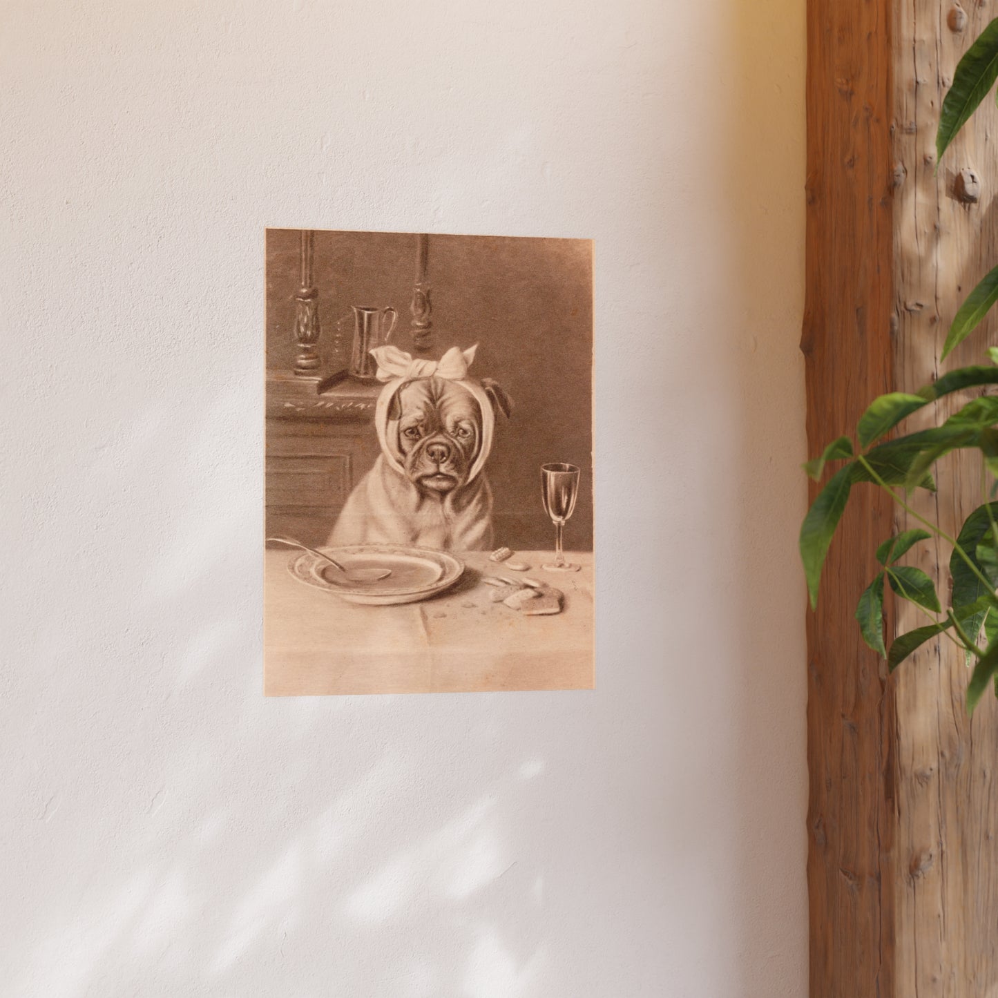 Poster - Sad Dog with a Toothache Trade Card