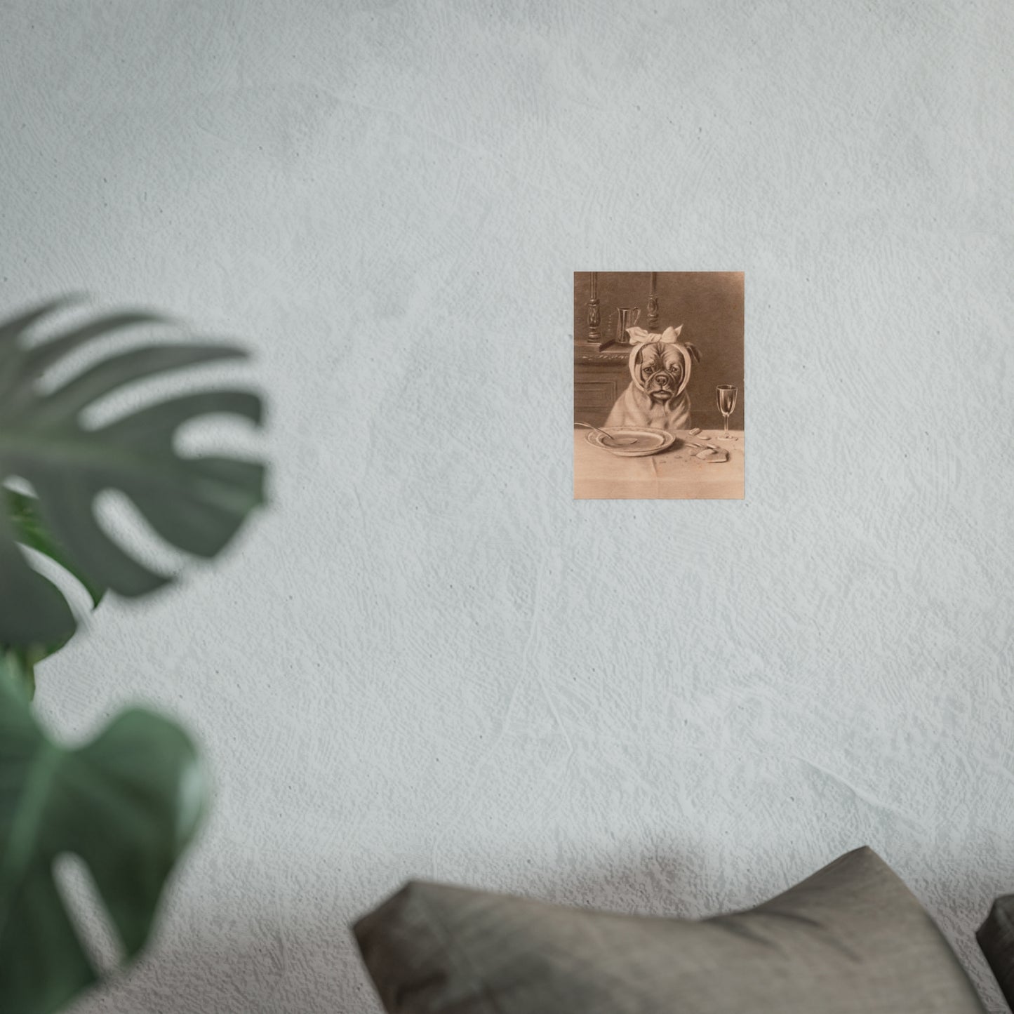 Poster - Sad Dog with a Toothache Trade Card