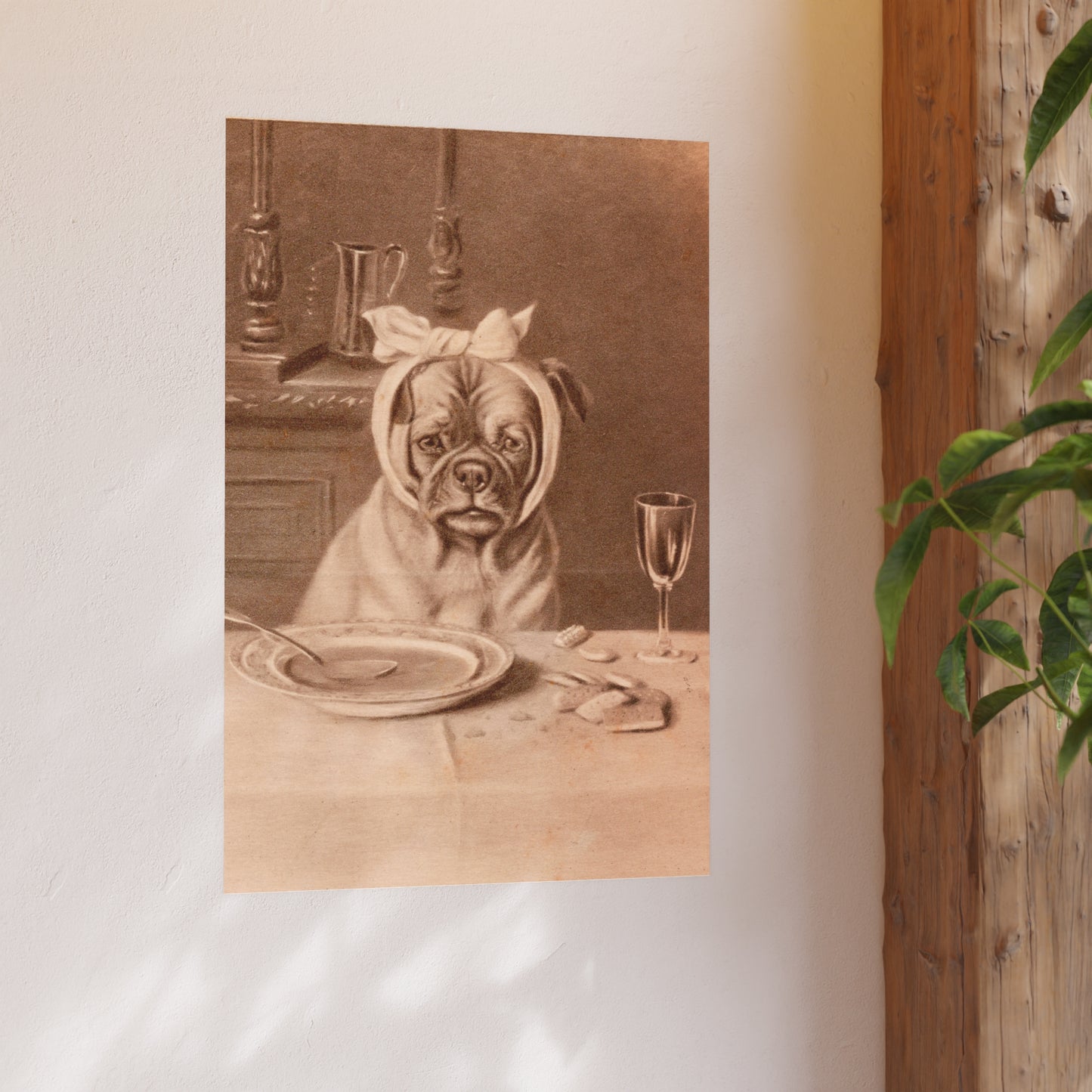 Poster - Sad Dog with a Toothache Trade Card