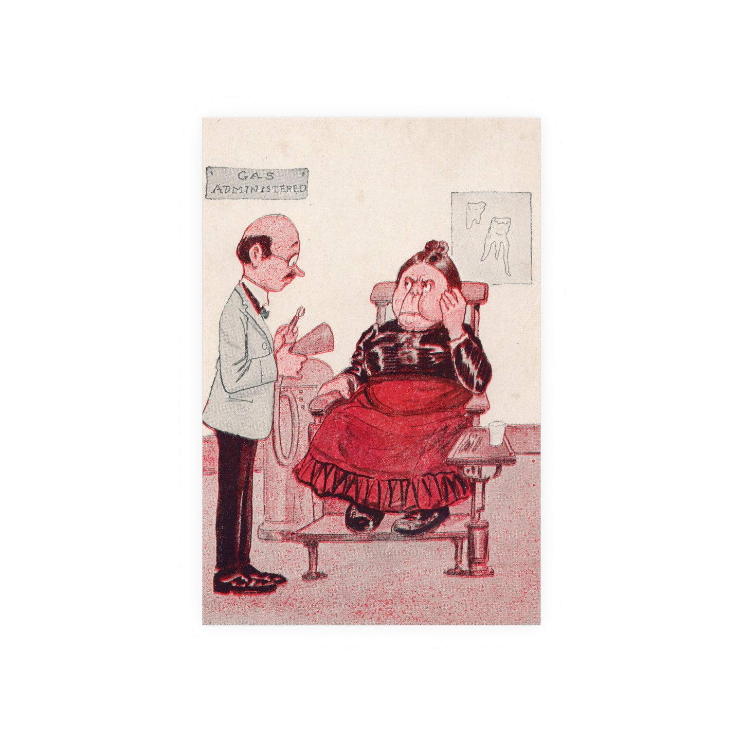 Poster - Gas Administered Dental Trade Postcard