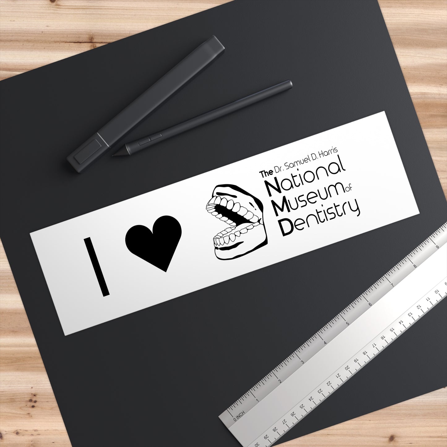 I ♡ The National Museum of Dentistry White Bumper Sticker