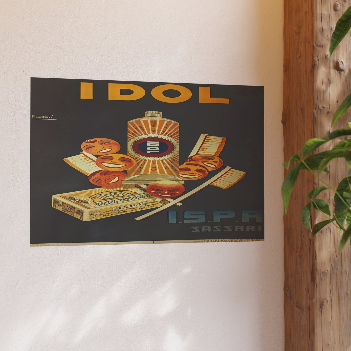 Poster - Vintage IDOL Toothpaste Advertisement