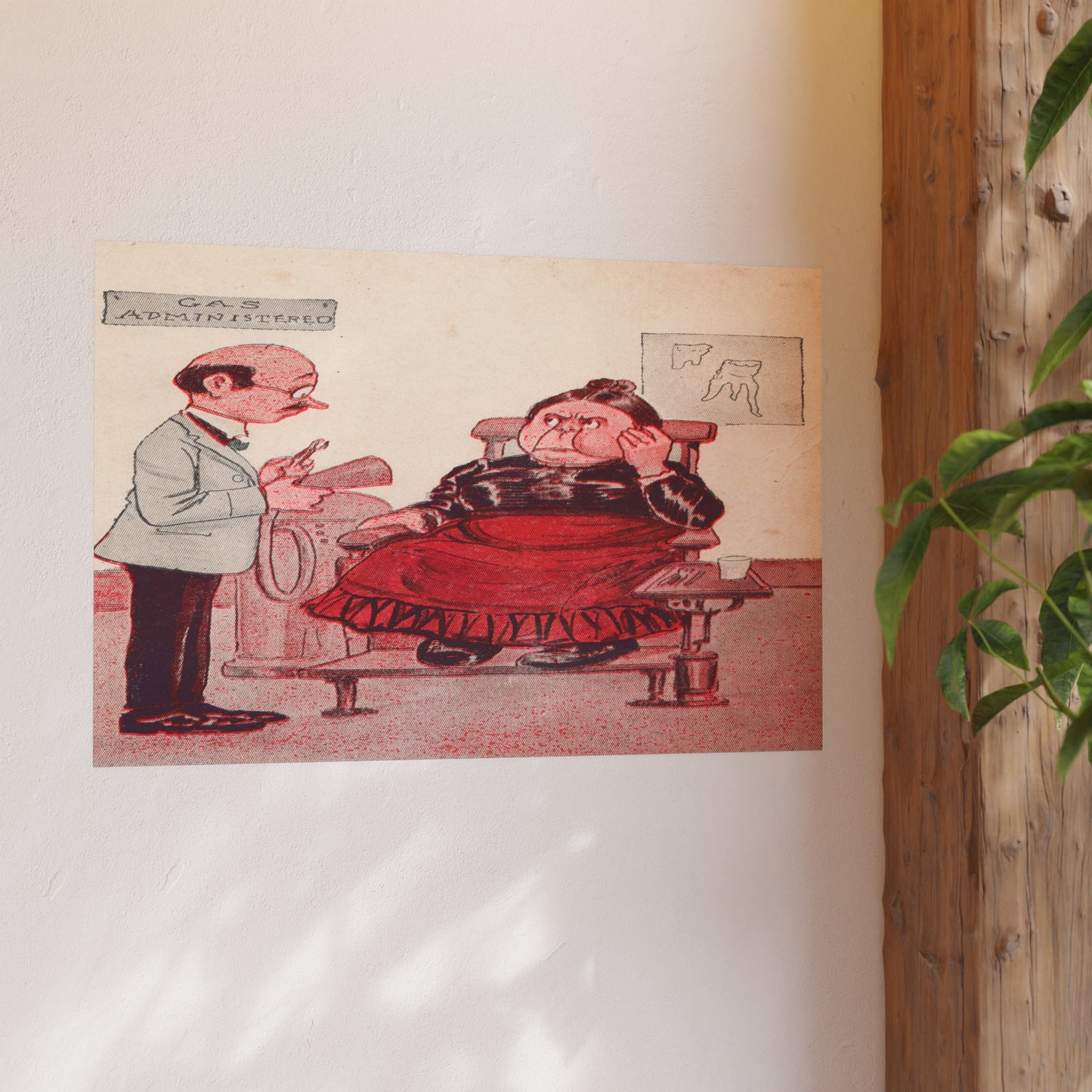 Poster - Gas Administered Dental Trade Postcard