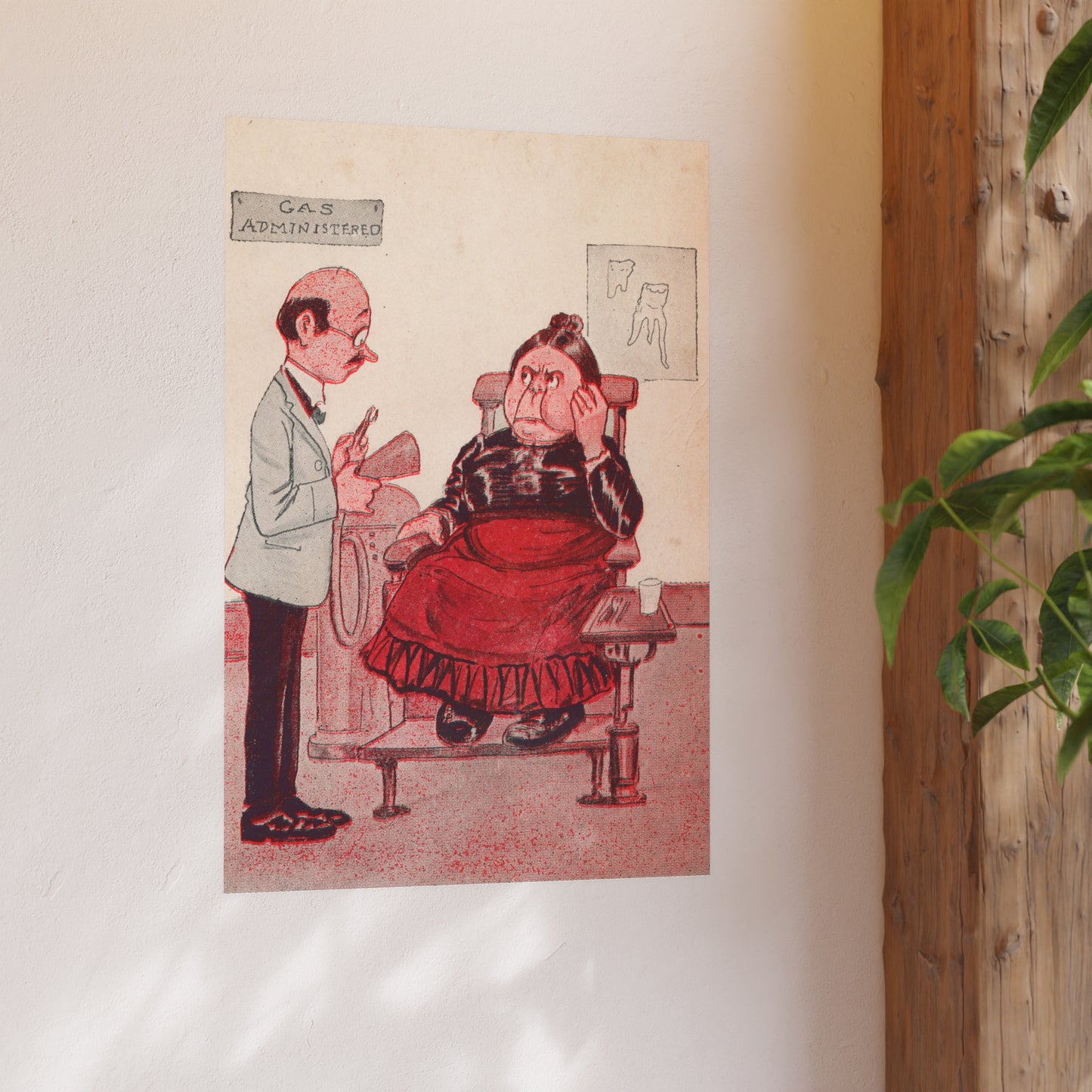Poster - Gas Administered Dental Trade Postcard