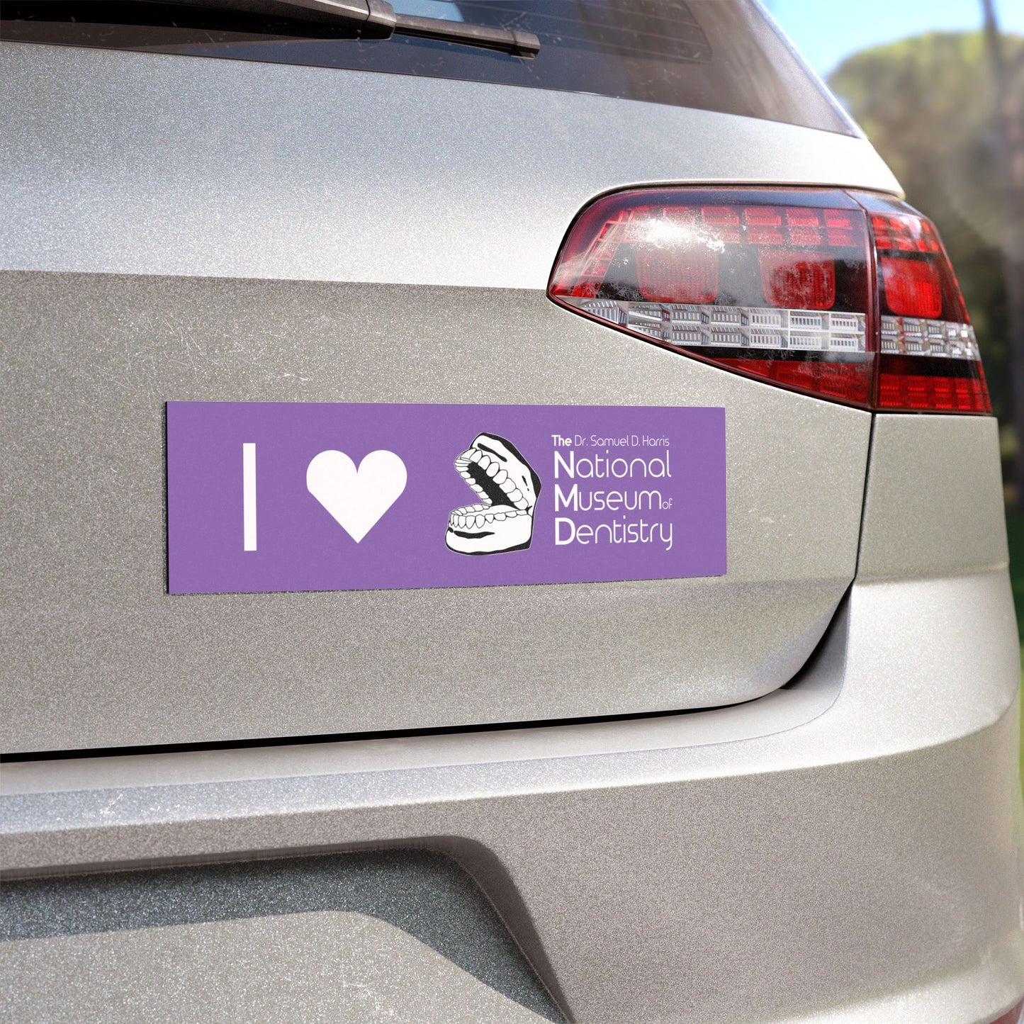 I ♡ The National Museum of Dentistry Lilac Car Magnet