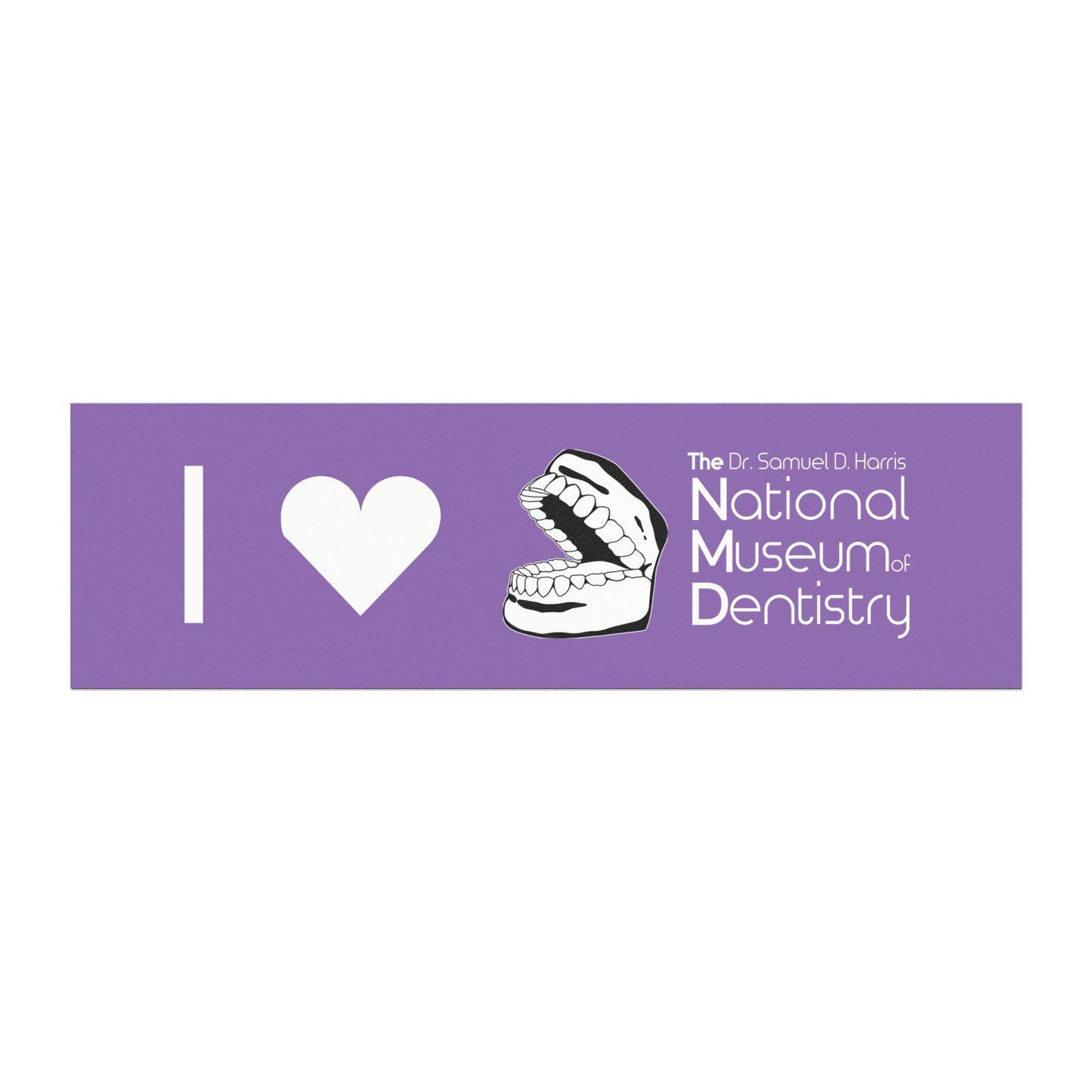 I ♡ The National Museum of Dentistry Lilac Car Magnet