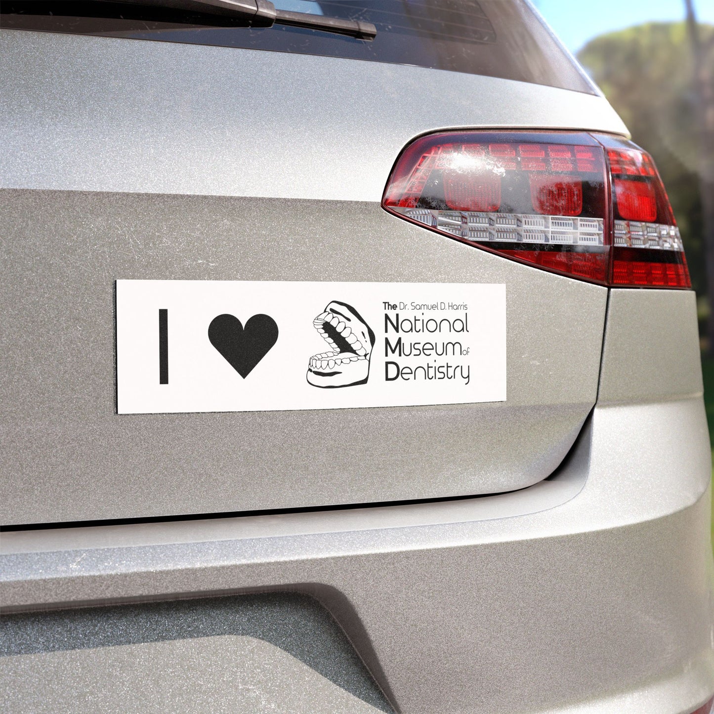 I ♡ The National Museum of Dentistry White Car Magnet