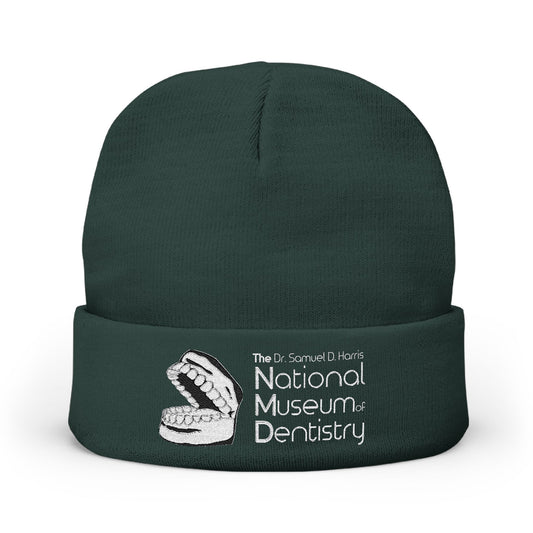 National Museum of Dentistry Embroidered Knit Beanie, Dark Colors