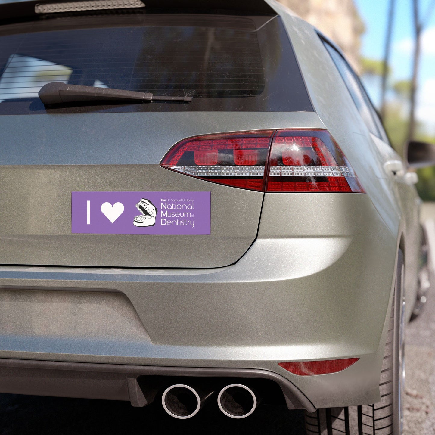 I ♡ The National Museum of Dentistry Lilac Car Magnet