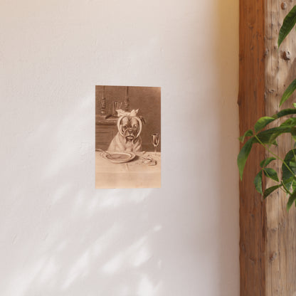 Poster - Sad Dog with a Toothache Trade Card