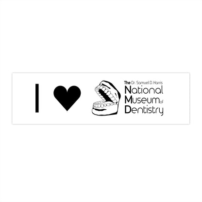 I ♡ The National Museum of Dentistry White Bumper Sticker