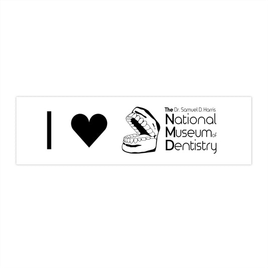 I ♡ The National Museum of Dentistry White Bumper Sticker