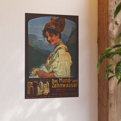 Poster - Vintage Das Mund-und Zahnwasser Advertisement