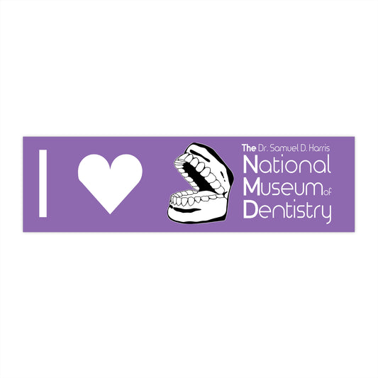 I ♡ The National Museum of Dentistry Lilac Bumper Sticker