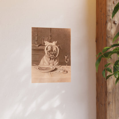Poster - Sad Dog with a Toothache Trade Card