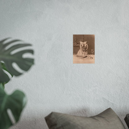 Poster - Sad Dog with a Toothache Trade Card