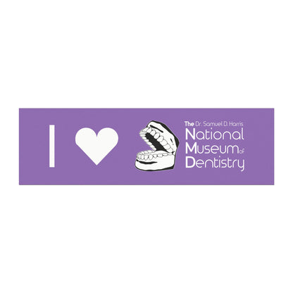 I ♡ The National Museum of Dentistry Lilac Car Magnet